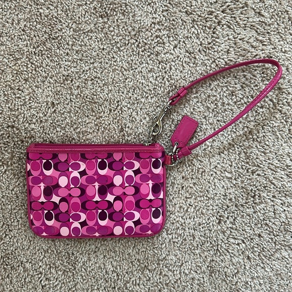 Coach Poppy Coated Canvas Wristlet - Picture 9 of 9